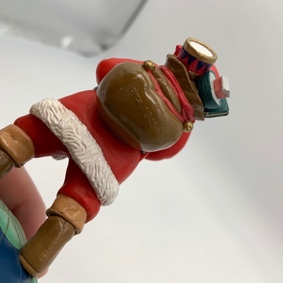 Vintage Coca-Cola Santa Claus Delivering Presents Christmas Spinning Music Box - Picture 12 of 13